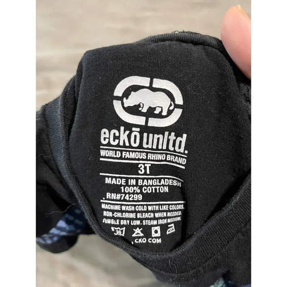 NWOT Eckō Unltd. SZ 3T Toddler Boy‎ Kid Tee Black Skater Causal Shirt Streetwear - Picture 3 of 3